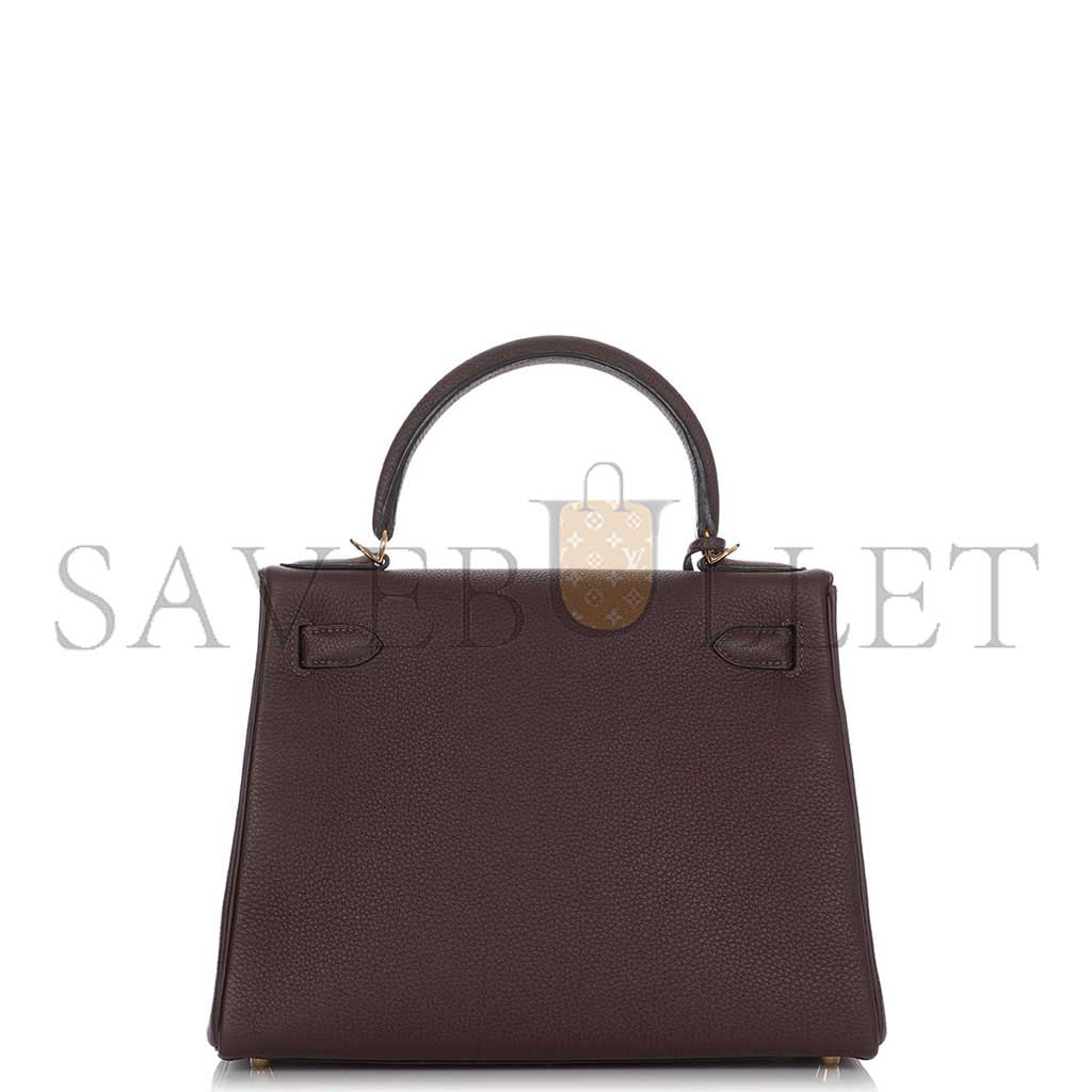 H**mes chocolate togo kelly 28 retourne gold hardware (28*22*10cm)